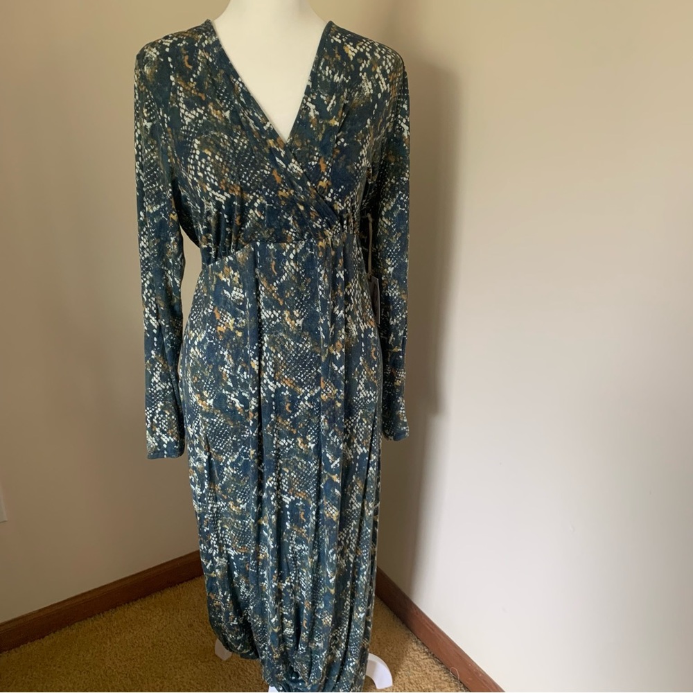 Faux Wrap Maternity Maxi Dress Plus Size 1X by Jessica Simpson New